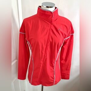New Women's Red Swingdish Golf Jacket Windbreaker